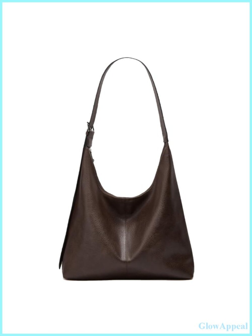 Large Hobo Bag Vegan Leather Shoulder Tote Purse for Travel Work
